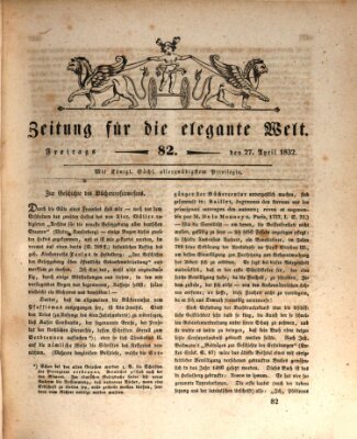 Zeitung für die elegante Welt Freitag 27. April 1832