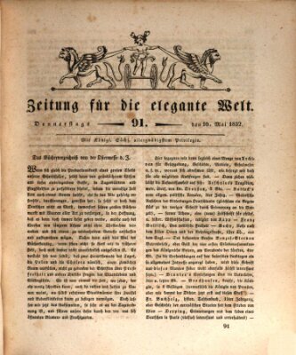 Zeitung für die elegante Welt Donnerstag 10. Mai 1832