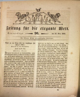 Zeitung für die elegante Welt Donnerstag 17. Mai 1832