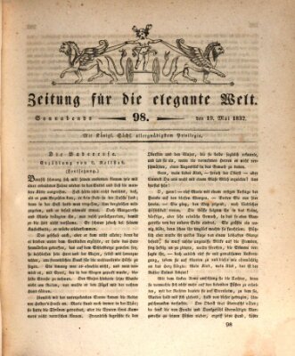 Zeitung für die elegante Welt Samstag 19. Mai 1832