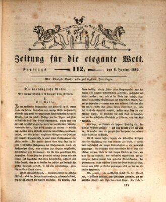 Zeitung für die elegante Welt Freitag 8. Juni 1832