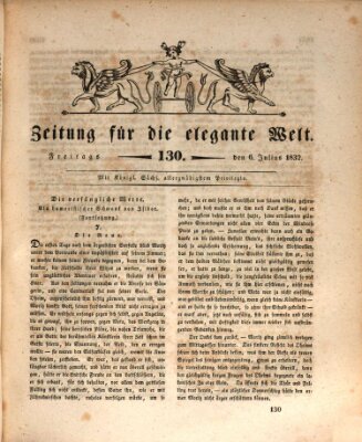 Zeitung für die elegante Welt Freitag 6. Juli 1832