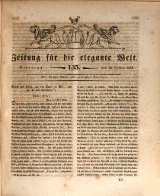 Zeitung für die elegante Welt Freitag 13. Juli 1832