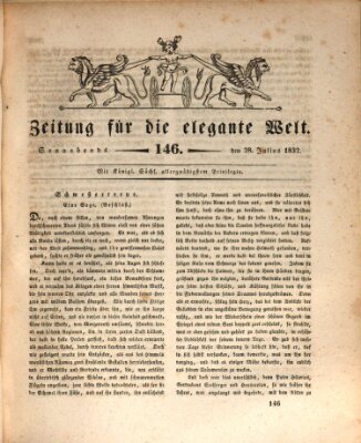 Zeitung für die elegante Welt Samstag 28. Juli 1832