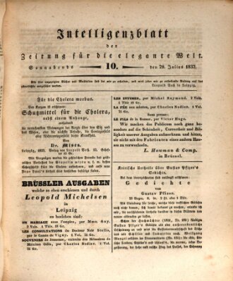 Zeitung für die elegante Welt Samstag 28. Juli 1832