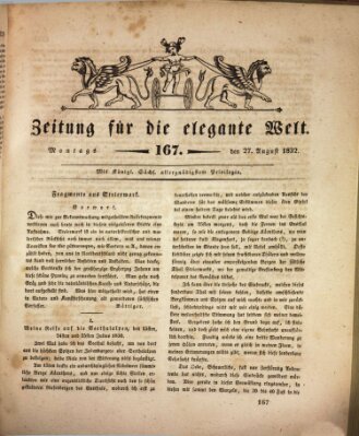 Zeitung für die elegante Welt Montag 27. August 1832