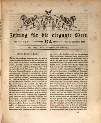 Zeitung für die elegante Welt Montag 3. September 1832