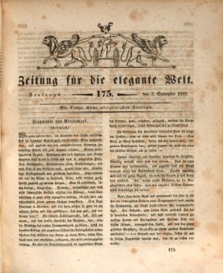 Zeitung für die elegante Welt Freitag 7. September 1832