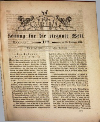 Zeitung für die elegante Welt Montag 10. September 1832