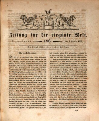 Zeitung für die elegante Welt Samstag 6. Oktober 1832