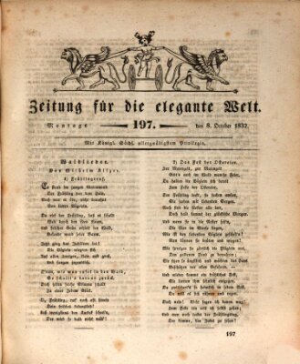 Zeitung für die elegante Welt Montag 8. Oktober 1832