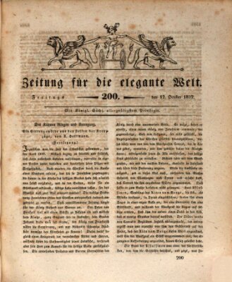 Zeitung für die elegante Welt Freitag 12. Oktober 1832