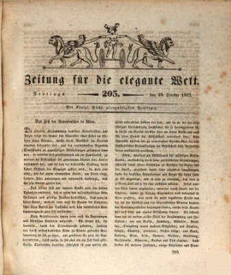 Zeitung für die elegante Welt Freitag 19. Oktober 1832