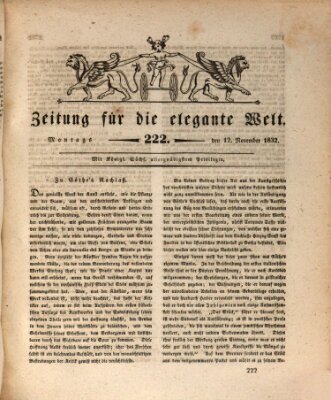 Zeitung für die elegante Welt Montag 12. November 1832