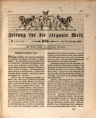 Zeitung für die elegante Welt Montag 26. November 1832