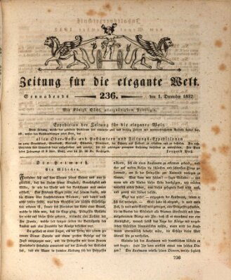 Zeitung für die elegante Welt Samstag 1. Dezember 1832