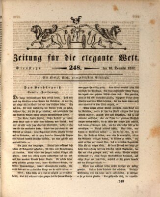 Zeitung für die elegante Welt Dienstag 18. Dezember 1832