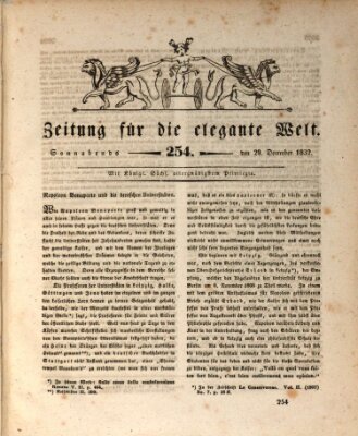 Zeitung für die elegante Welt Samstag 29. Dezember 1832