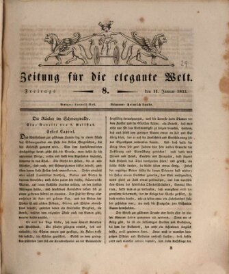 Zeitung für die elegante Welt Freitag 11. Januar 1833