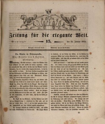 Zeitung für die elegante Welt Montag 21. Januar 1833