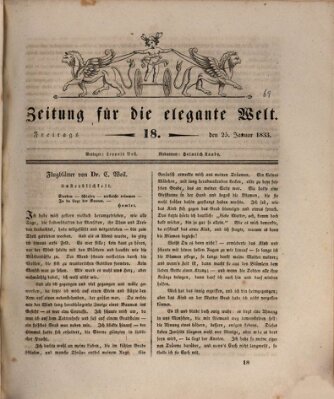 Zeitung für die elegante Welt Freitag 25. Januar 1833