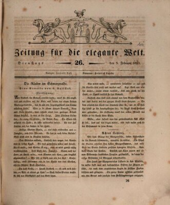 Zeitung für die elegante Welt Dienstag 5. Februar 1833