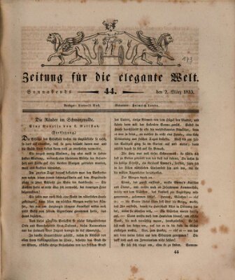 Zeitung für die elegante Welt Samstag 2. März 1833