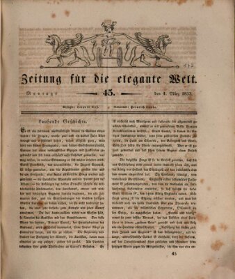 Zeitung für die elegante Welt Montag 4. März 1833