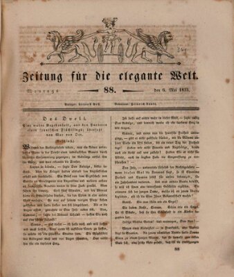 Zeitung für die elegante Welt Montag 6. Mai 1833