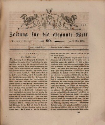 Zeitung für die elegante Welt Donnerstag 9. Mai 1833