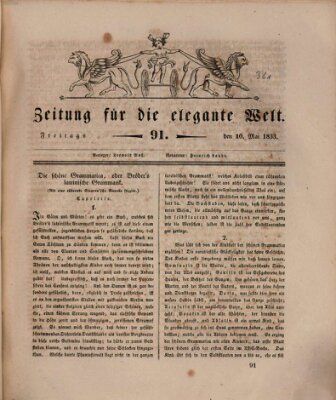 Zeitung für die elegante Welt Freitag 10. Mai 1833