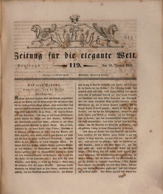 Zeitung für die elegante Welt Freitag 21. Juni 1833