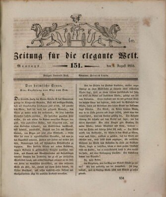 Zeitung für die elegante Welt Montag 5. August 1833