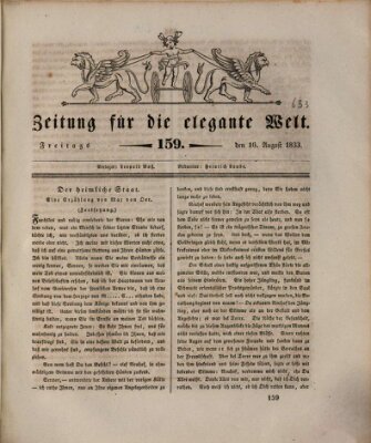 Zeitung für die elegante Welt Freitag 16. August 1833