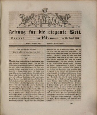 Zeitung für die elegante Welt Montag 19. August 1833