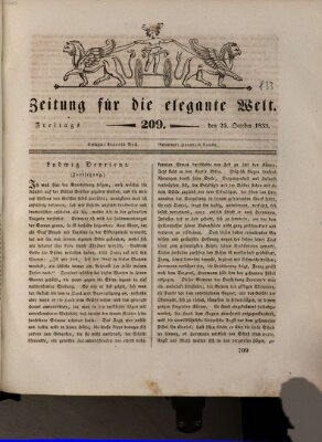 Zeitung für die elegante Welt Freitag 25. Oktober 1833