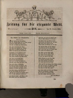 Zeitung für die elegante Welt Montag 28. Oktober 1833