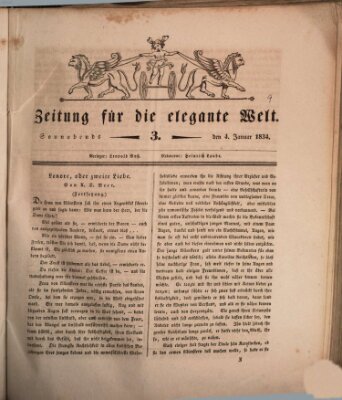 Zeitung für die elegante Welt Samstag 4. Januar 1834