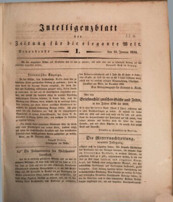 Zeitung für die elegante Welt Samstag 11. Januar 1834