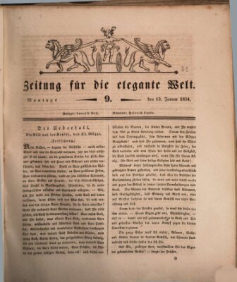 Zeitung für die elegante Welt Montag 13. Januar 1834