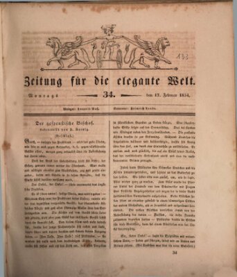 Zeitung für die elegante Welt Montag 17. Februar 1834