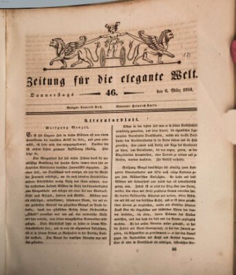 Zeitung für die elegante Welt Donnerstag 6. März 1834