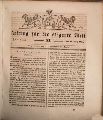 Zeitung für die elegante Welt Freitag 14. März 1834