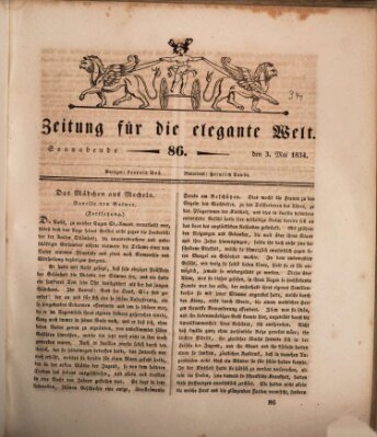 Zeitung für die elegante Welt Samstag 3. Mai 1834