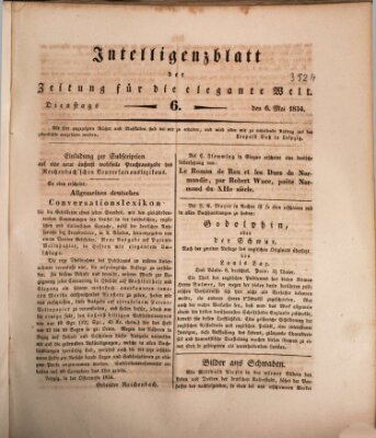 Zeitung für die elegante Welt Dienstag 6. Mai 1834