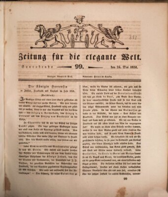 Zeitung für die elegante Welt Samstag 24. Mai 1834