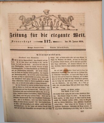 Zeitung für die elegante Welt Donnerstag 19. Juni 1834