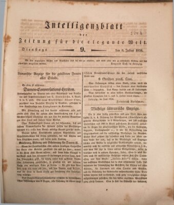 Zeitung für die elegante Welt Dienstag 8. Juli 1834
