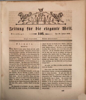 Zeitung für die elegante Welt Dienstag 29. Juli 1834