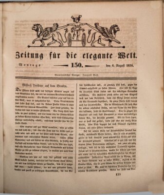 Zeitung für die elegante Welt Montag 4. August 1834